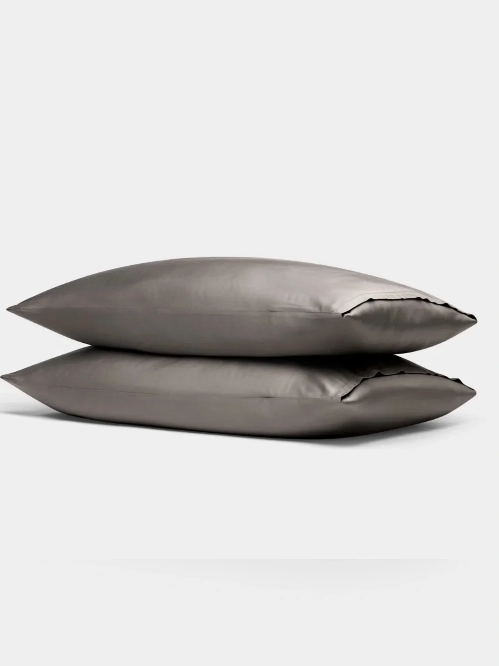 NWT Cozy Earth Set of 2 Standard Size Bamboo Pillow Cases Charcoal Color
